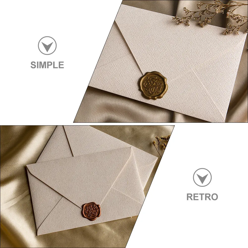 1Set Retro Envelopes Letter Paper Set Wear Resistant Festival Greeting Cards Wedding Supplies Stationery