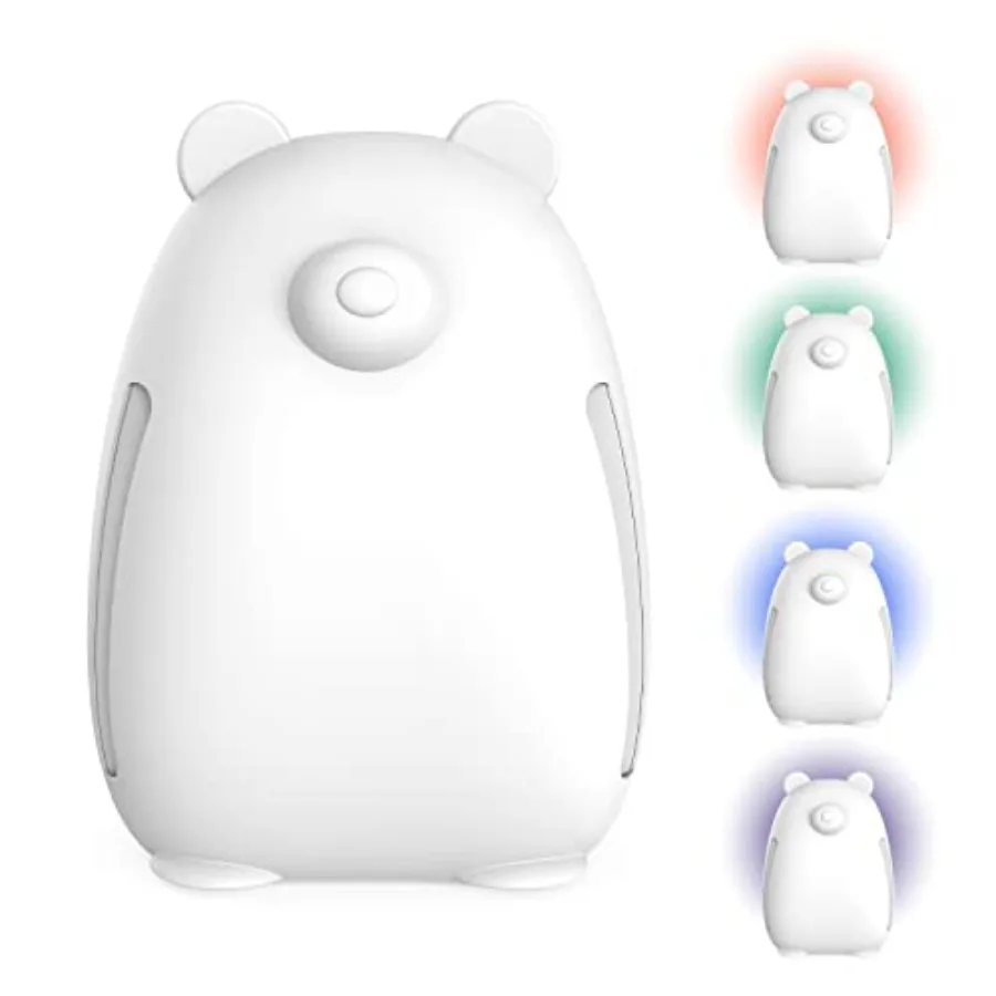 

Очиститель воздуха PureBaby Bear Air True HEPA с 4-ступенчатой фильтрацией, УФ-С светом и ночником для средних и больших помещений, белый - I