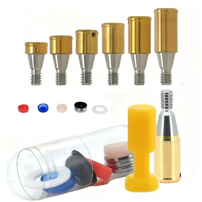 OSSTEM Locator Abutment Kit Ball Caps Pick-Up Driver Lab Analog for Implant Overdenture Replacement