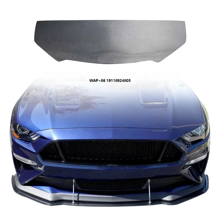 

APR Style Carbon Fiber Front Lip & Chin Splitter Body Kit for 2019-2022 Mustang Bumper New Condition