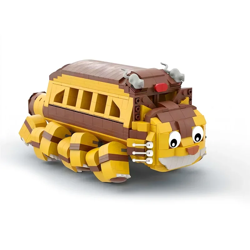 

MOC AnimeMonster Assembly Comics Surrounding Dolls Bus Wildcat Classic Model Building Blocks Ornaments Christmas Toys Kids Gifts
