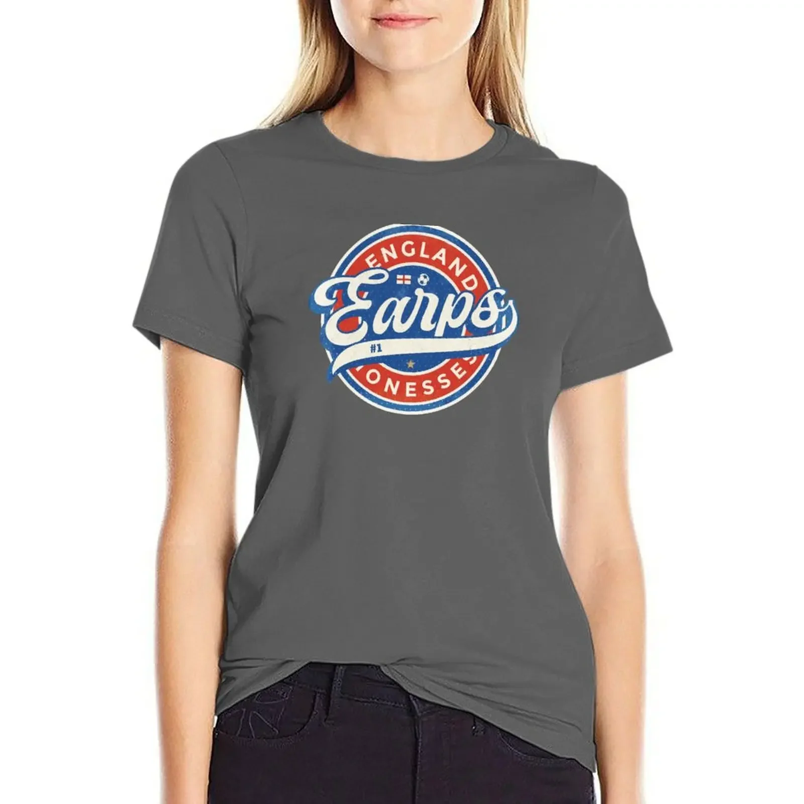 

Mary Earps England Lionesses Soccer Badge (round) T-shirt aesthetic clothes oversized shirts graphic tees clothes for woman