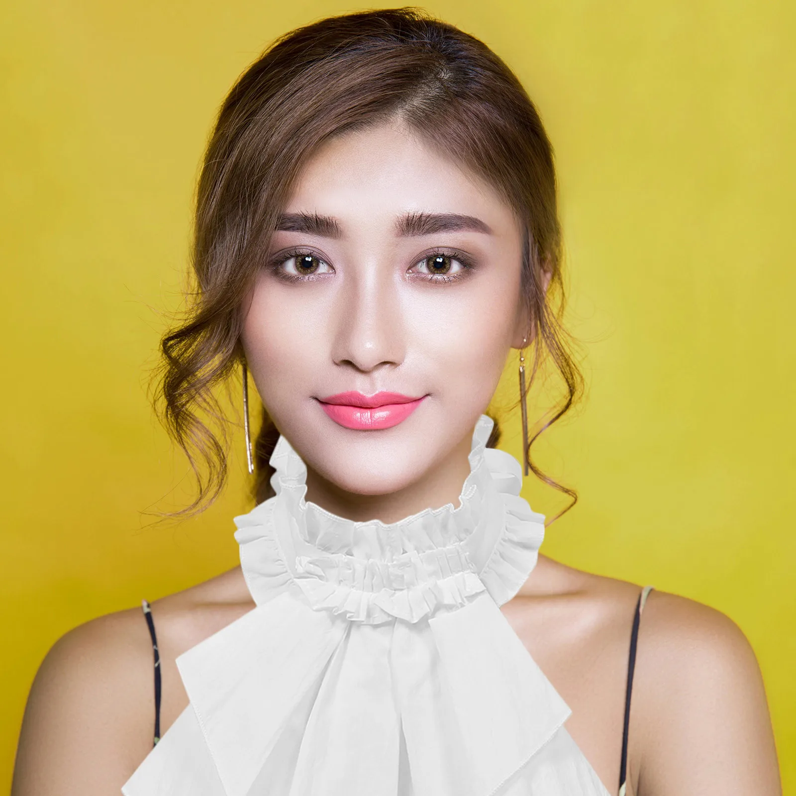 

Detachable Faux Collar For Women Adjustable Layered Ruffled Elizabethan Fake Shirt Collar Winter Warm Costume Accessory