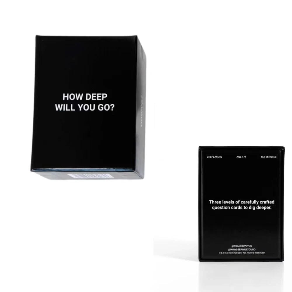 How Deep Will You Go Teling Truth Game Cards Three Levels Party Social Dialogue Game Cards Ice Breakers Confessions Couple Cards