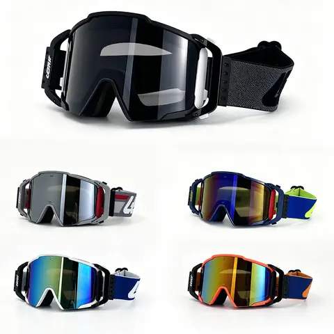 Motorcycle Protective Glasses HD Lenses Breathable Unisex WindProof DustProof for Motorcycle ATV MTB Outdoor Sports Glasses