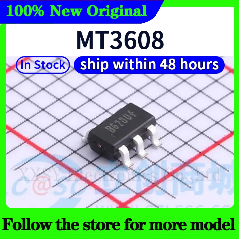 

(5pcs) MT3608 SOT23-6 In stock 48 hours ship