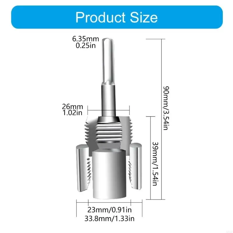 Electric Drill PVC Pipe Threader PVC Thread Maker Tool for Electric Drill A0KF