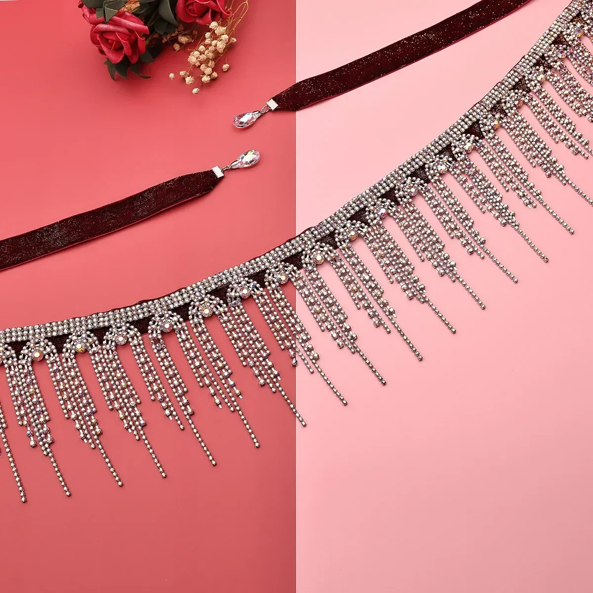 Dame buikdans accessoires vrouwen buikdans Parel heupsjaal meisjes buikdans stenen riem danser accessoires riemen