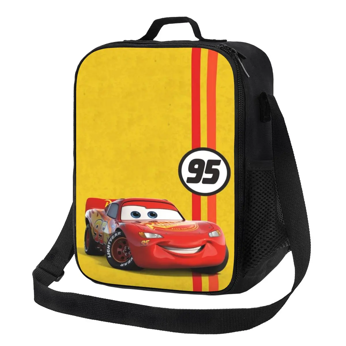 

Custom Lightning McQueen Anime Thermal Insulated Lunch Bag Resuable Lunch Container Work School Travel Storage Bento Food Box