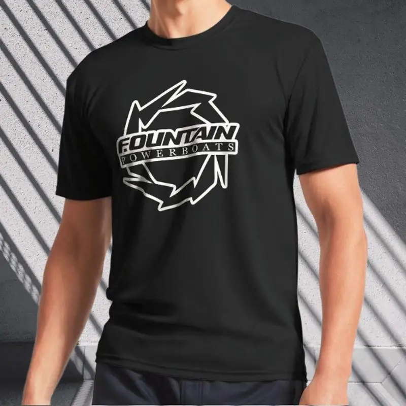 Fountain Powerboats Boat Active T-Shirt Logo Men's T-Shirt Funny Size S to 5XL