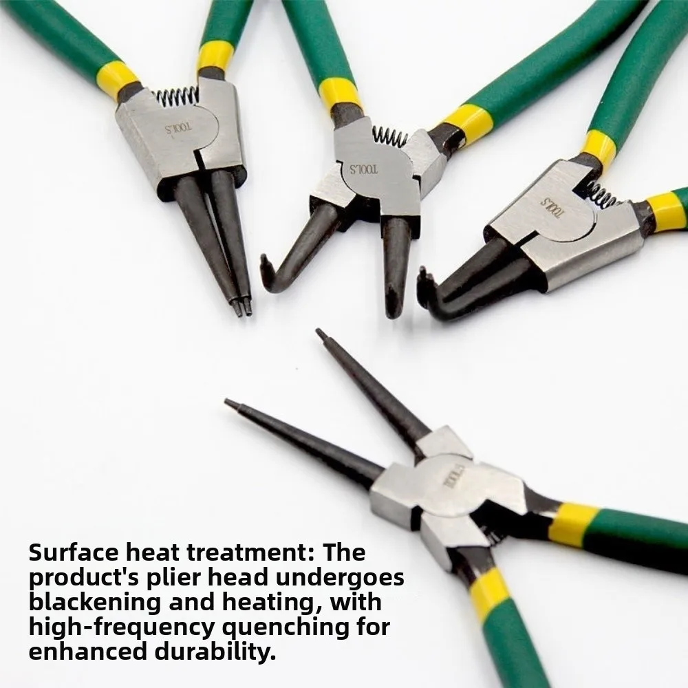 Heavy Duty Snap Ring Pliers Universal Multi-functional Circlip Pliers Professional Straight/bent Retaining Ring Puller Install
