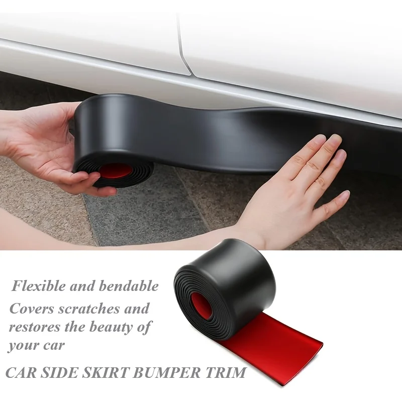 

YITAPE 5cm*1M Car Door Edge Protector Rubber Anti-Scratch Guard Side Skirt Bumper Strip for SUV Sedan Truck Garage Protection