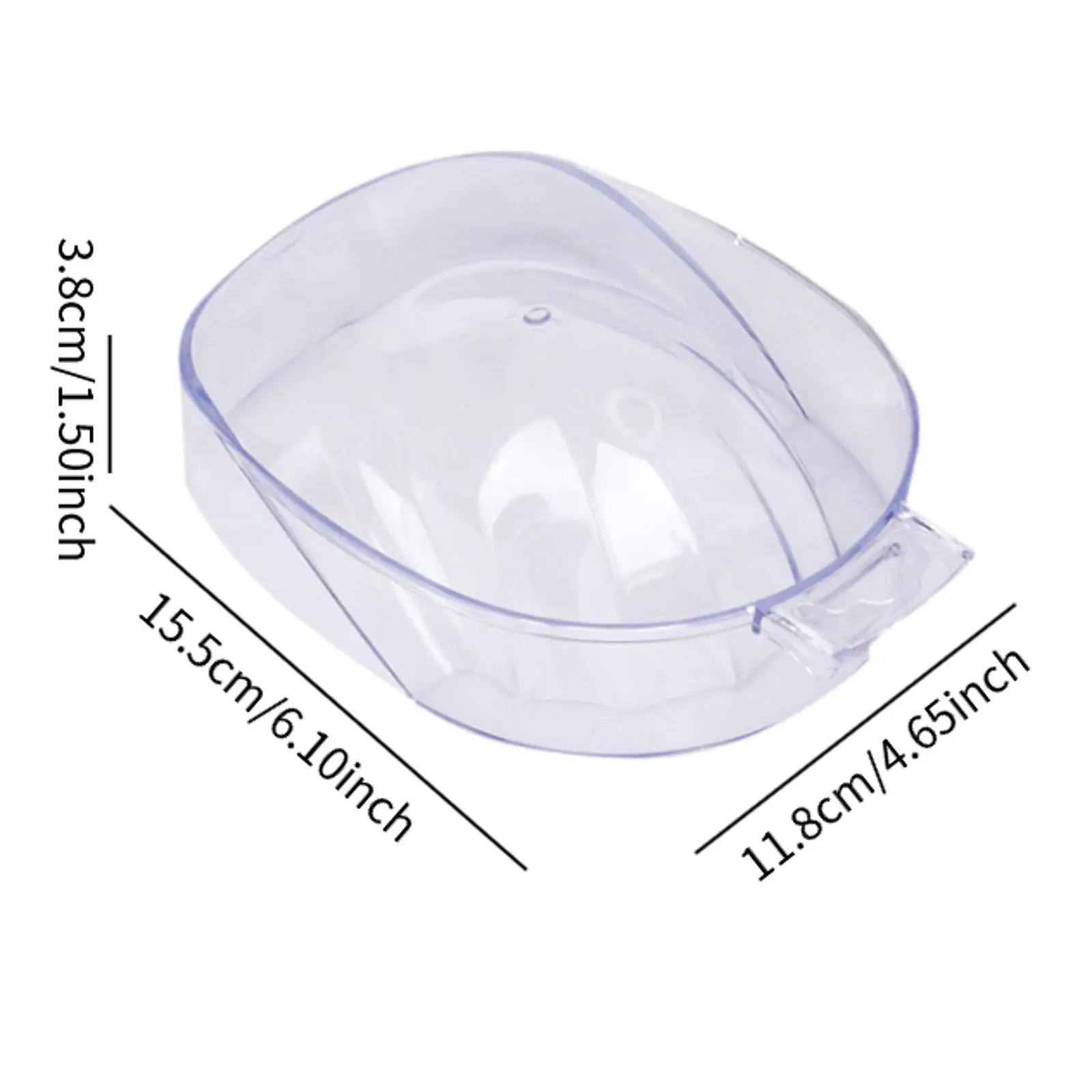 Nail Soaking Bowl Nail Art Bowl Soak Off Polish Powder Remover Helder acryl voor