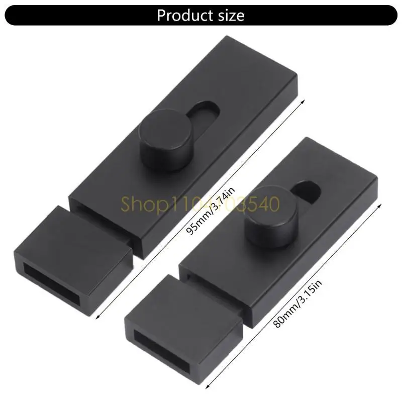 02DC Robustes Aluminium -Türhaken mit einfachen Designs Dool -Riegel für DIY -Enthusiasten