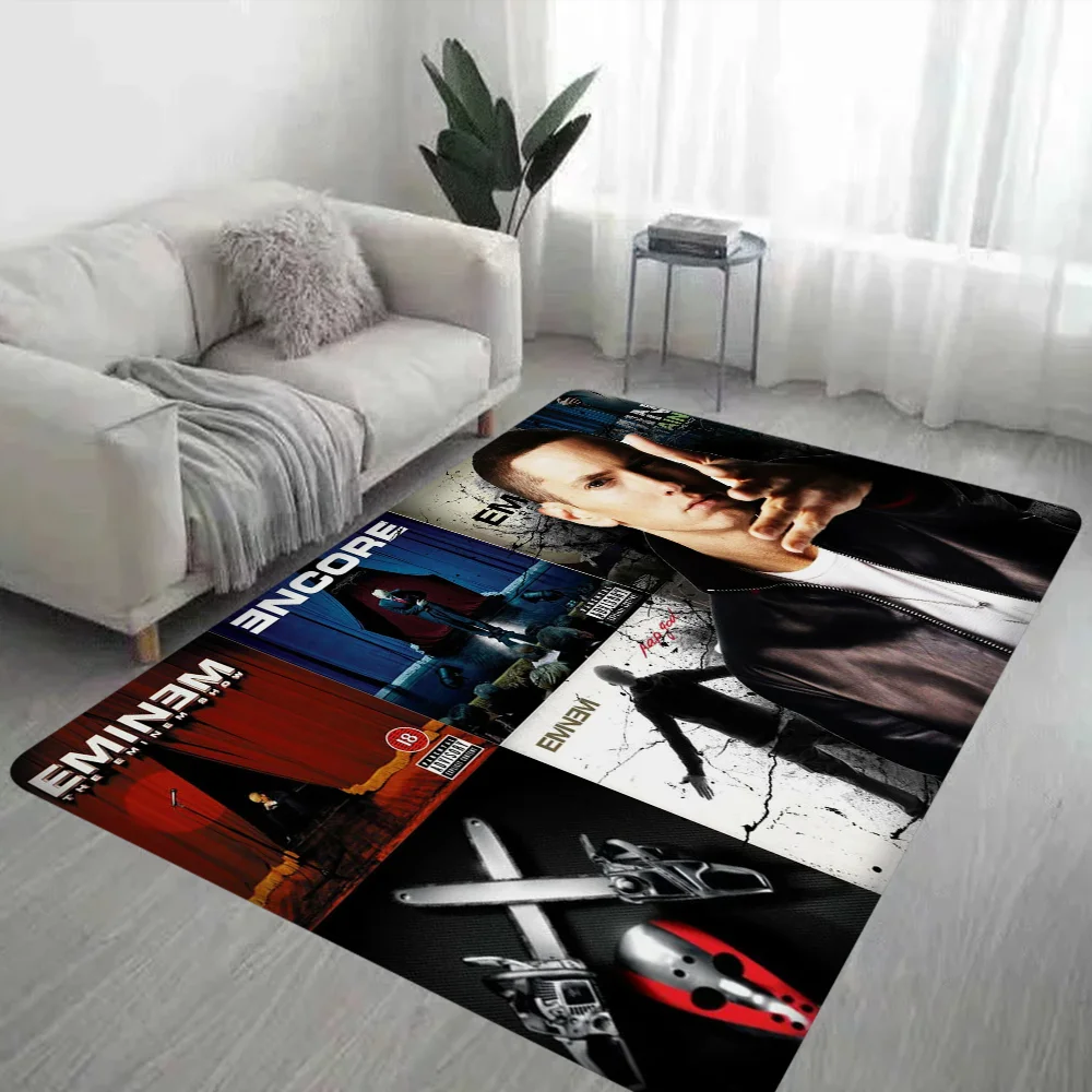 Famous Rapper E-Eminem Door Mat Washable Non-Slip Living Room Sofa Chairs Area Mat Kitchen Bedside Area Rugs