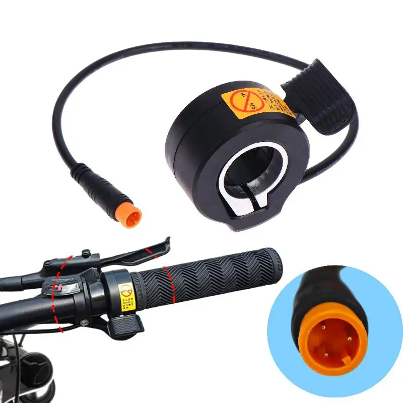 1Pcs 130X Speed Connector Waterproof Thumb Throttle For Electric Scooter E-Bike Replacement Repair Parts