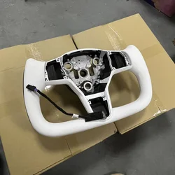 YOKE genuine leather Steering wheel  for Tesla Model 3 Steering wheel  for Tesla Model Y