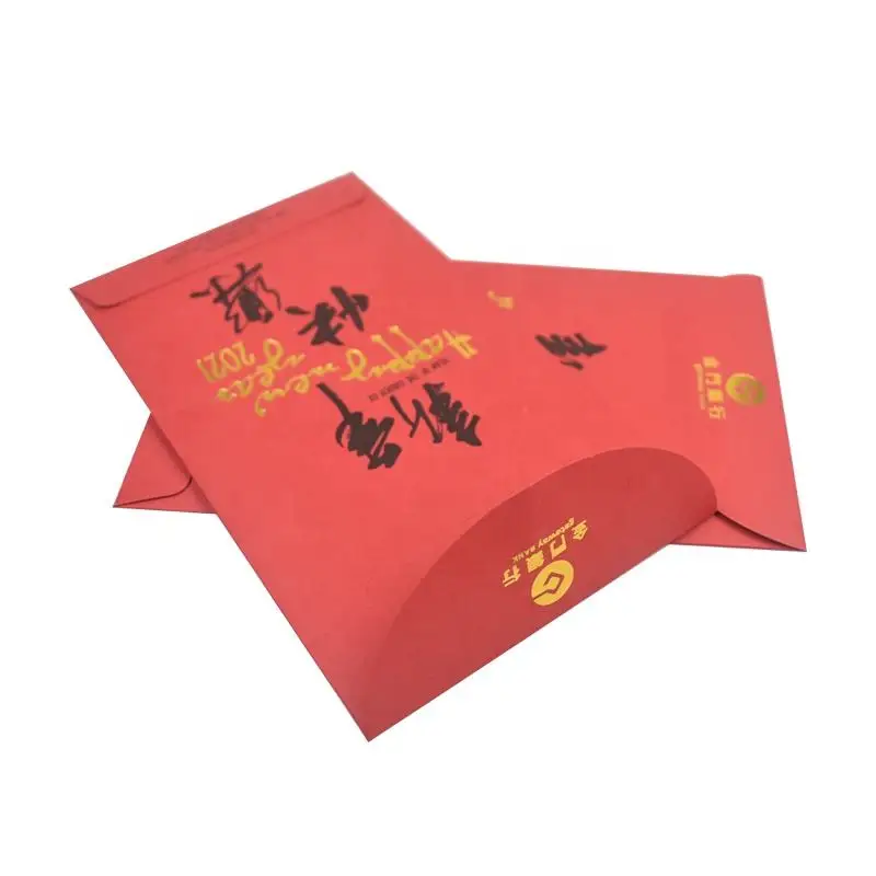 Specialty Paper Money Envelope Gold Stamping Foil Cash Envelope Wallet customized logo