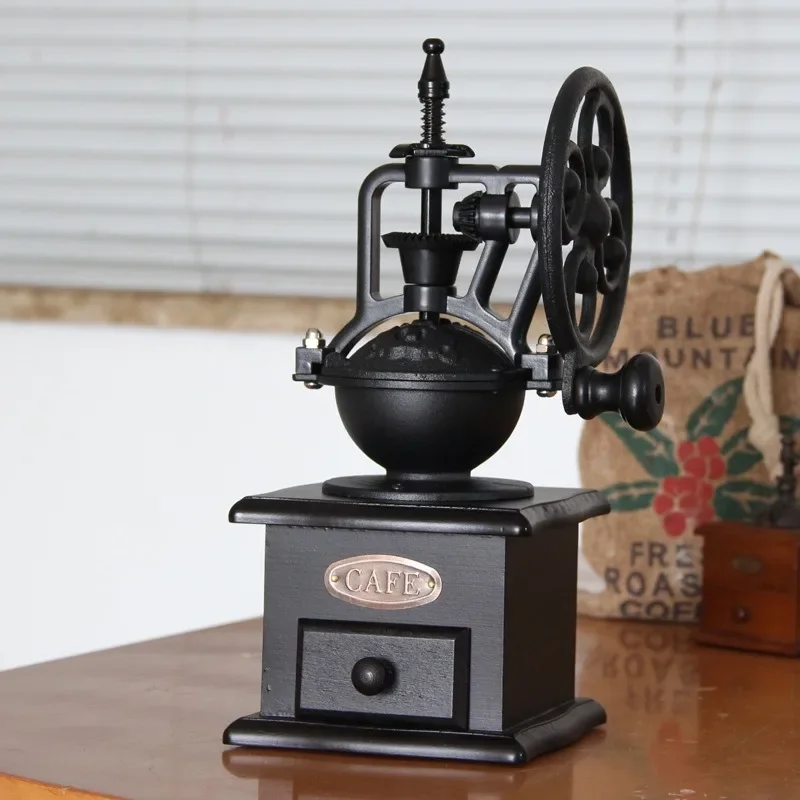 Vintage Coffee Grinder Hand Coffee Bean Grinder Ferris Wheel Portable Manual Coffee Grinder