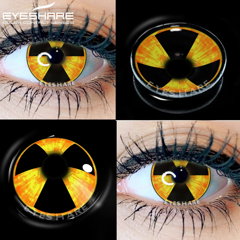 EYESHARE Color Contact Lenses For Eyes Anime Cosplay Colored Lenses Blue Yellow Halloween Lenses Contact Lens Beauty Makeup