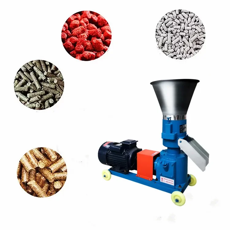 Animal Feed Processing Machine 40-600kg/h Poultry Chicken Fish Pig Goat Cattle Animal Pellet Manufacturing Pelletizing Machine