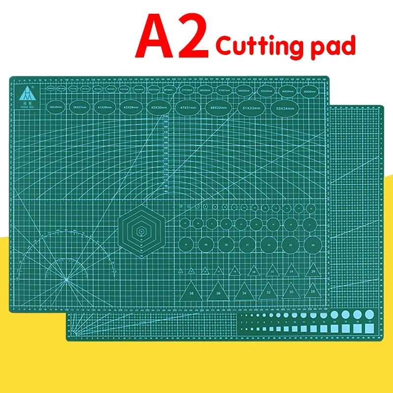 A2 Cutting Board Grid Line Self-Healing Cutting Board Craft Card Multicolor Double-Sided Desktop Manual Cutting