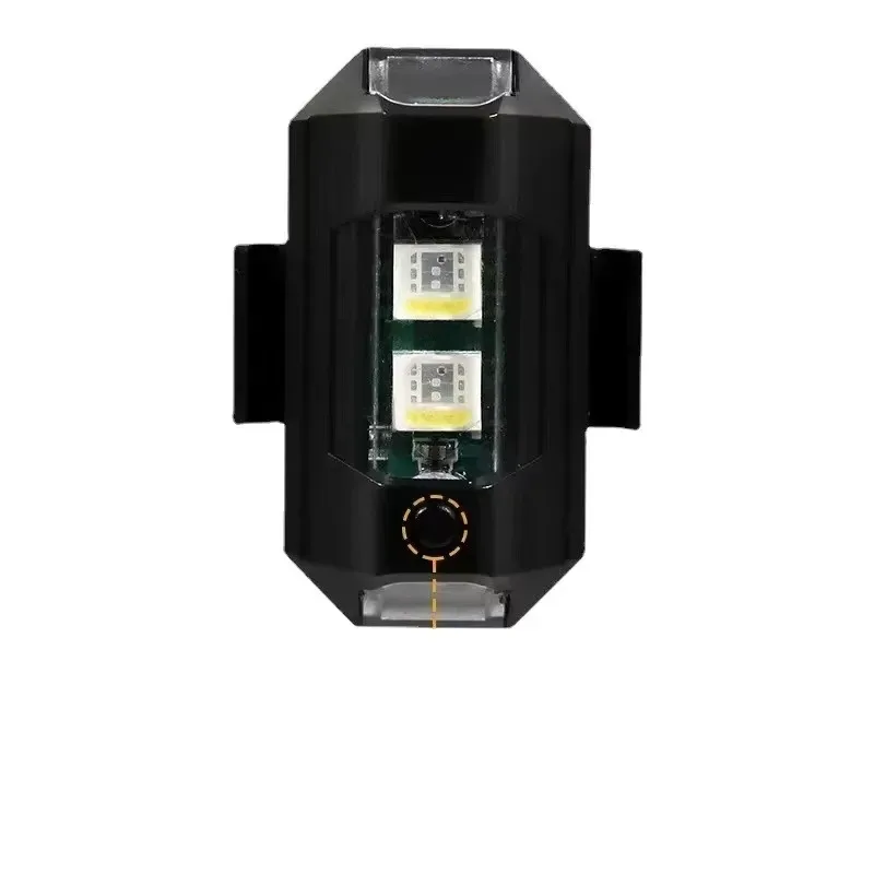 

7-цветный ночной летающий мини-мигающий предупредительный сигнал для дрона для светодиодного велосипеда с защитой от столкновений, мотоцикла, стробоскопический светильник USB