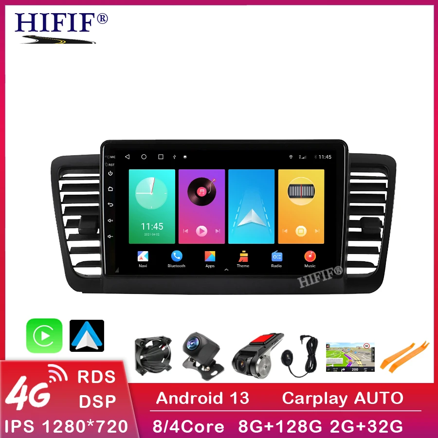 

Android 13 Car Radio For Subaru Outback 3 Legacy 4 2003-2009 Multimedia Video Player 2 din DSP GPS Navigaion Split Screen