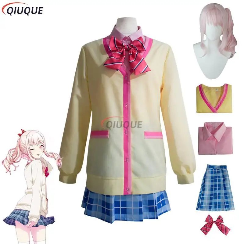 

Project Sekai Colorful Stage Cosplay Nightcord at 25 Akiyama Mizuki Cosplay Costume Wig JK Girls School Uniforms Dress Outfits