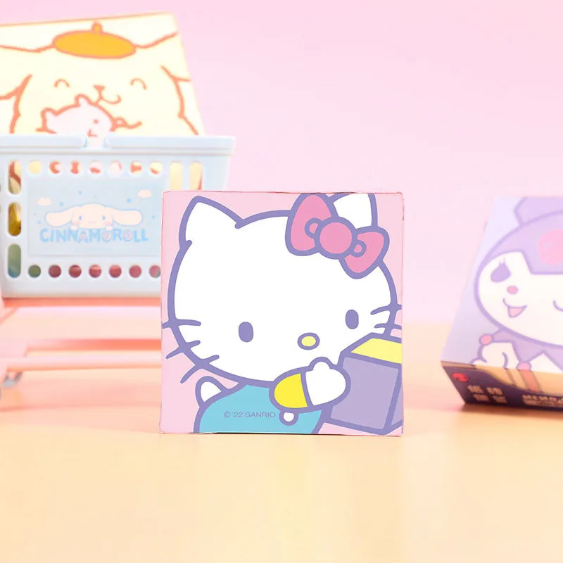 Cartoon Ins Anime Sanrio Sticky Note Kuromi Stickers Cute Hello Kitty Note Paper Cinnamoroll Decorative Paper Student Gifts