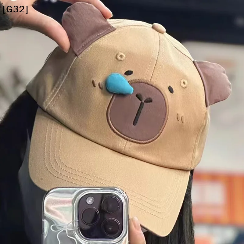 Unisex Capybara Embroidery Baseball Cap Breathable Anti-sun olf Dad Hat Multiple Colors Optional[G32]