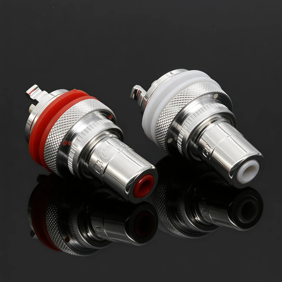 Female RCA Jack Connector CMC 805-2.5F-G Gold Plated Brass