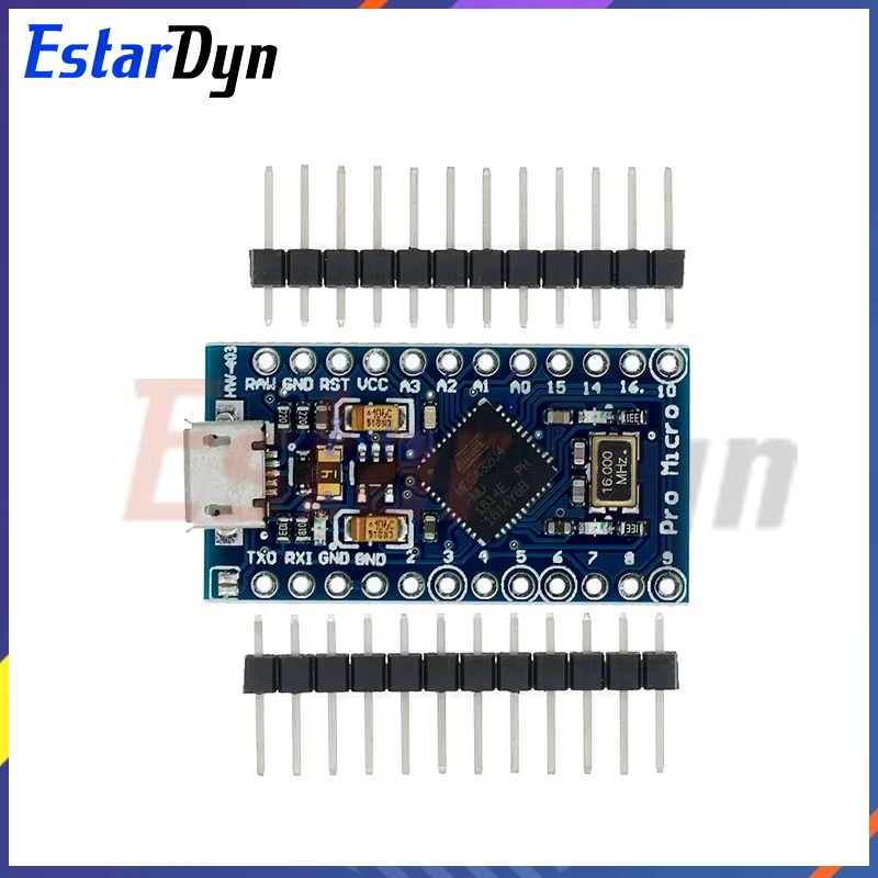 Estardyn MICRO/TYPE-C USB ATMEGA32U4 Module 5V 16MHz Board For Arduino ATMEGA32U4-AU/MU Controller Pro-Micro Replace for arduino