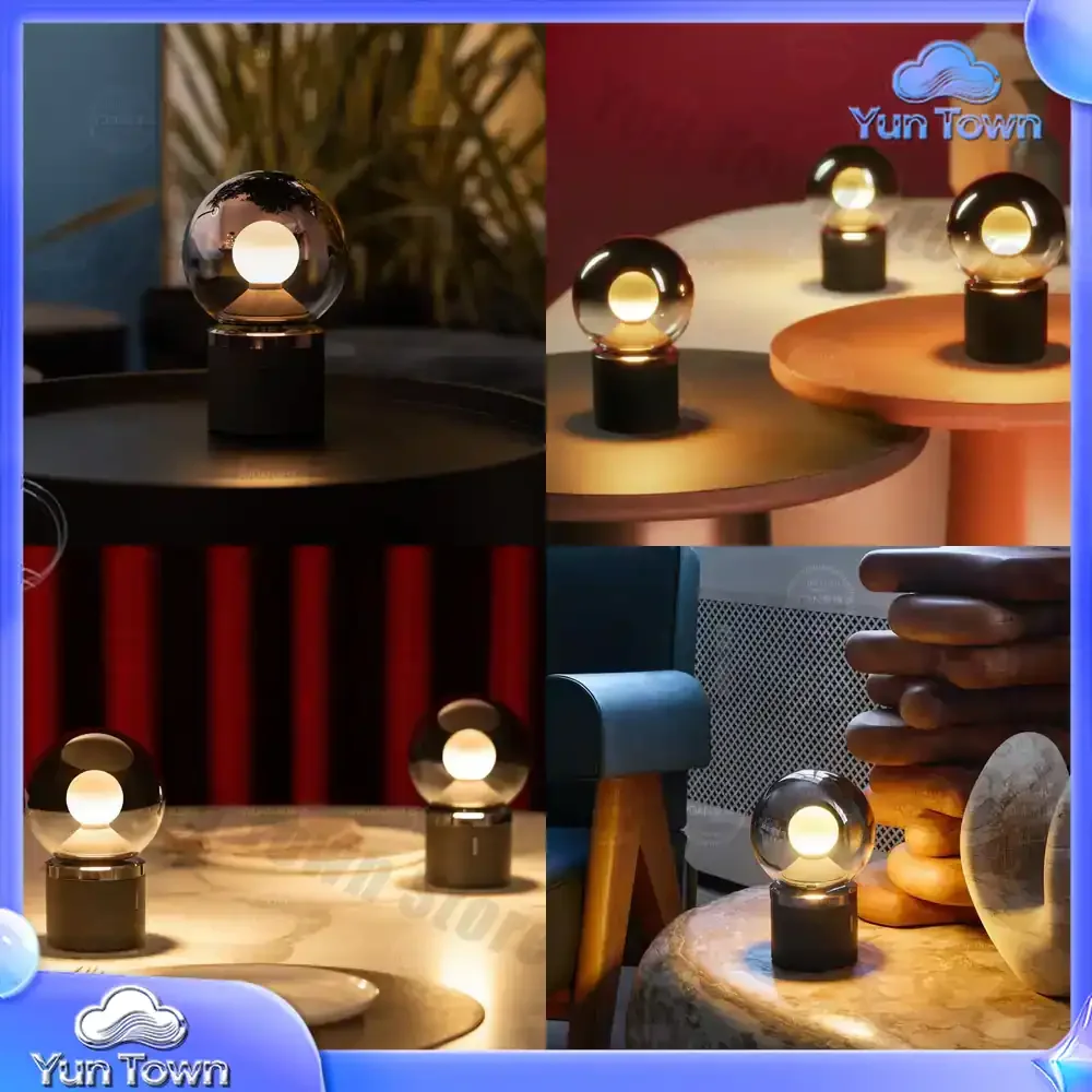 Germany Luna Pura minimalist high-end rechargeable glass desk lamp living room dining room bedside lamp portable ambient