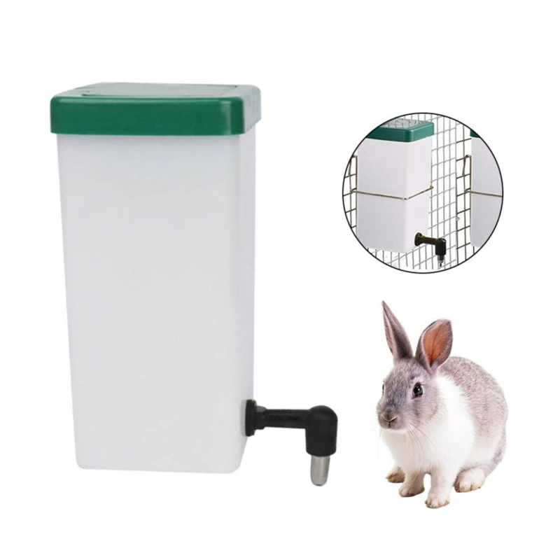 1L Plastic Rabbit Drinking Water Bottle Bucket Hamster Dispenser Cage Hanging Feeder Nipple Water Drinker for Rabbit Guinea pig