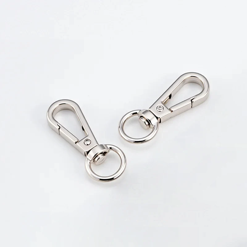 

42mm Metal Lobster Clasp Hooks Alloy Swivel Spring Buckles O-ring Eye Snap Hook Trigger Clasps Clips For KeyChain Handmade