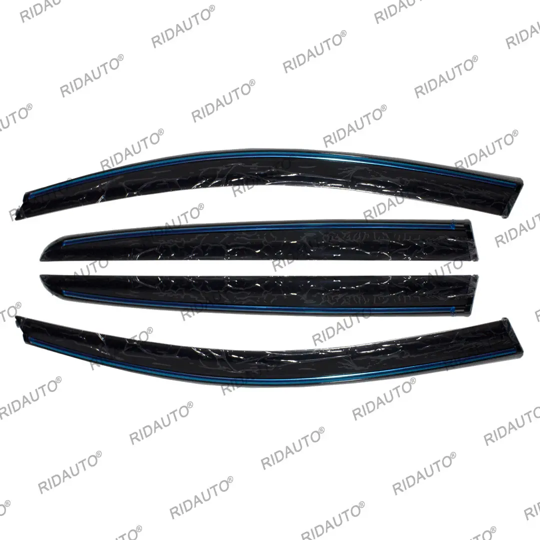 For VW Golf 6 2009-2013 Frame Fitting Exterial Door Deflectors Window Deflectors Rain Guard Wind Shield Sun Car Window Deflector - Image 2