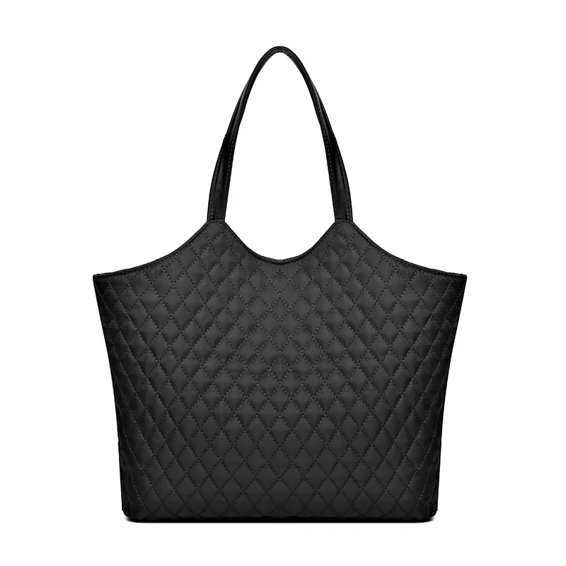 High Capacity Solid Diamond Lattice Thread Pc Shoulder Bags Waterproof Casual Tote 2024 Hot Sale Women\'s Bag Bolsos De Señora