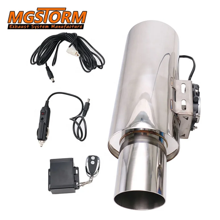 Car Exhaust Muffler with Valve Diameter 6.26