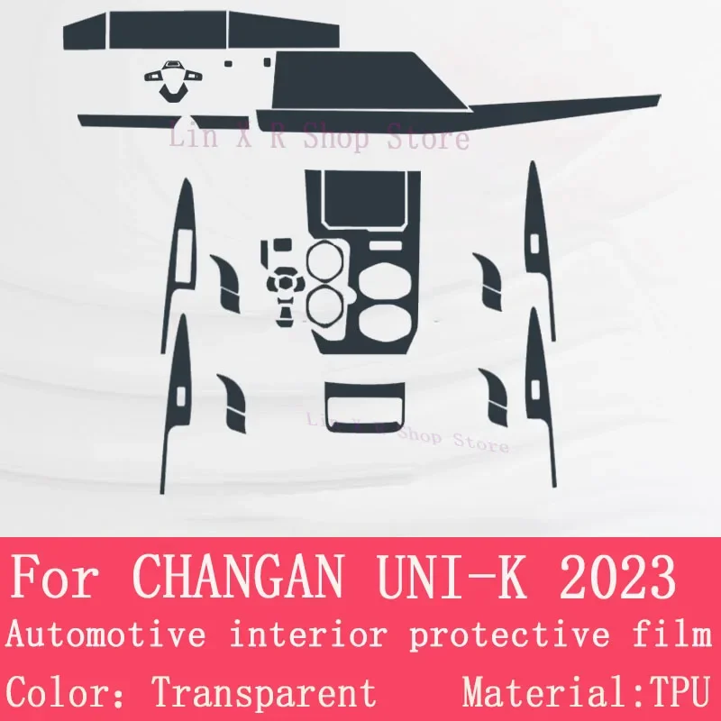 

TPU Protective Film For CHANGAN UNI-K 2023 Gearbox Panel Navigation Car Interior Screen Anti-Scratch Repair Sticker Accessories
