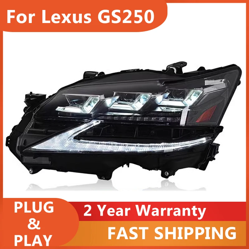 

Car Styling for Lexus GS Headlamp 2016-2019 GS250 Headlight GS350 DRL Turn Signal High Beam Projector Lens