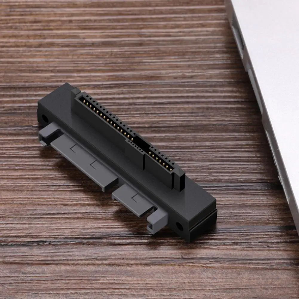 Konektor SATA 7 Pin Ke Konektor Daya Jantan 15 Pin Dan Konektor Hard Disk SFF-8482 SAS Ke SATA 22 Pin Sudut 180 Derajat