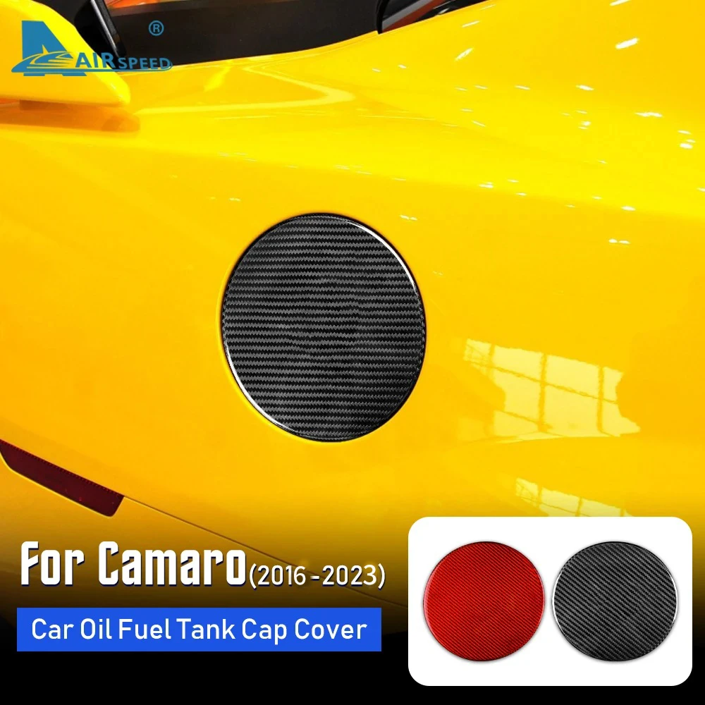 

Real Hard Carbon Fiber for Chevrolet Camaro 2016 2017 2018 2019 2020 2021 2022 2023 Accessories Oil Fuel Tank Cap Cover Sticker