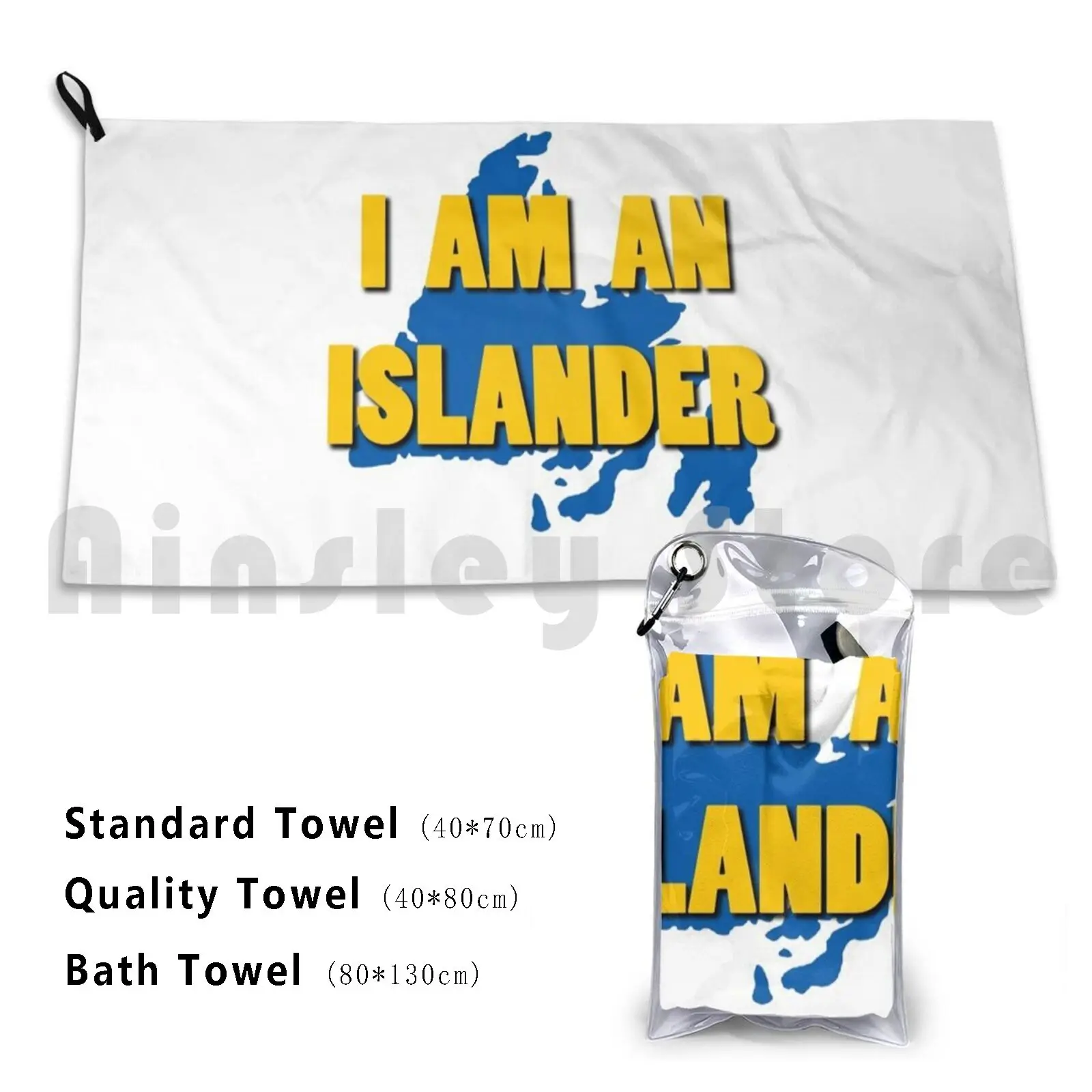 I Am An Islander Bath Towel Beach Cushion Come From Away Fanart Islander Newfoundland Newfoundland
