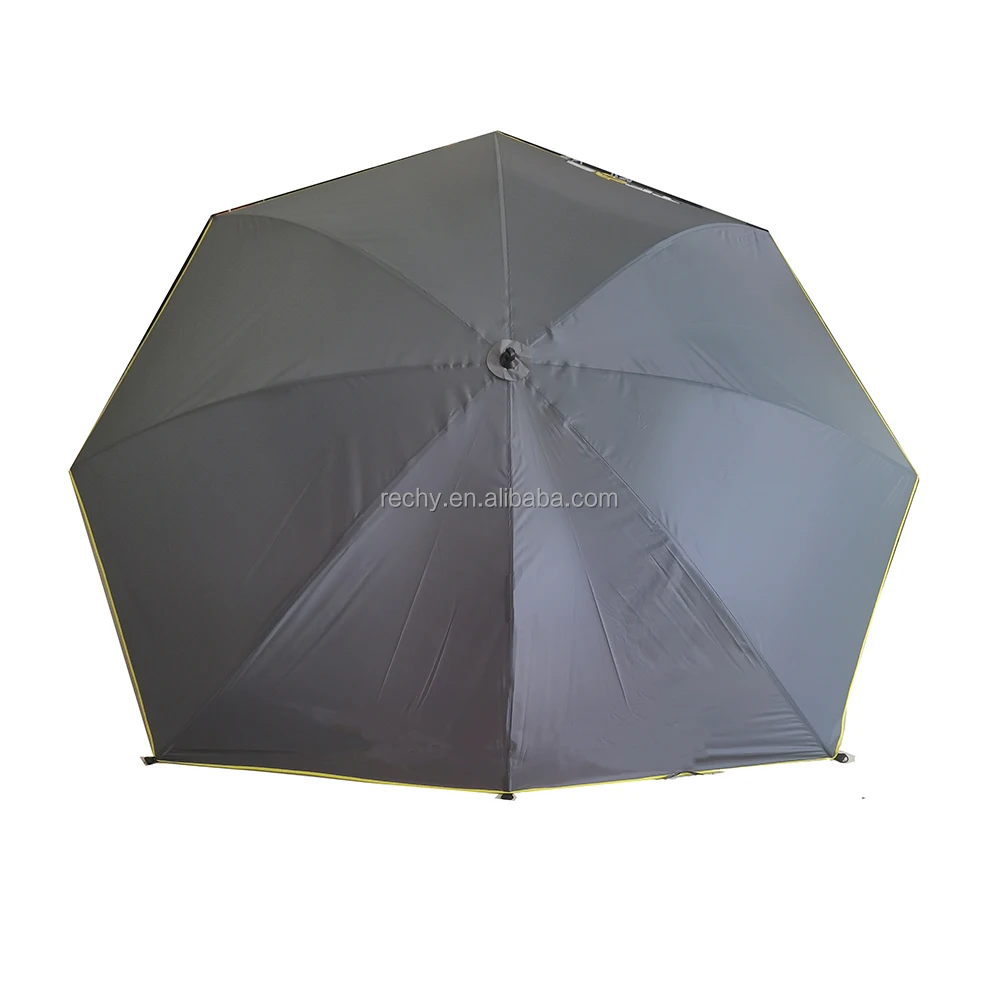 Ombrello da pesca impermeabile per esterni, campeggio, giardino da pesca, brolly con retro piatto