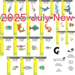 Fish Bird Dog Collection Metal Cutting Dies for DIY Decorating Scrapbook Paper Card Album Craft Die Supplies 2025 Summer New Die