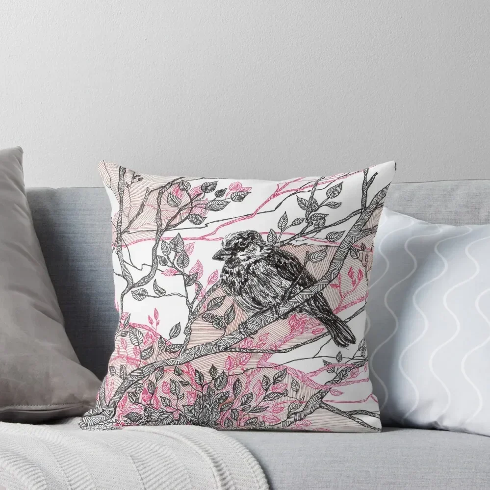 

If a bird flew ... - bird on branch - faith and truth Throw Pillow Luxury Pillow Case Christmas Covers Sofa Cushion Cover pillow