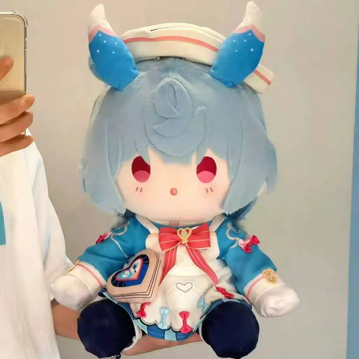 

Genshin Impact fan-made Sigewinne plush pillow cotton doll, Sigewinne toy with interchangeable clothes, gift