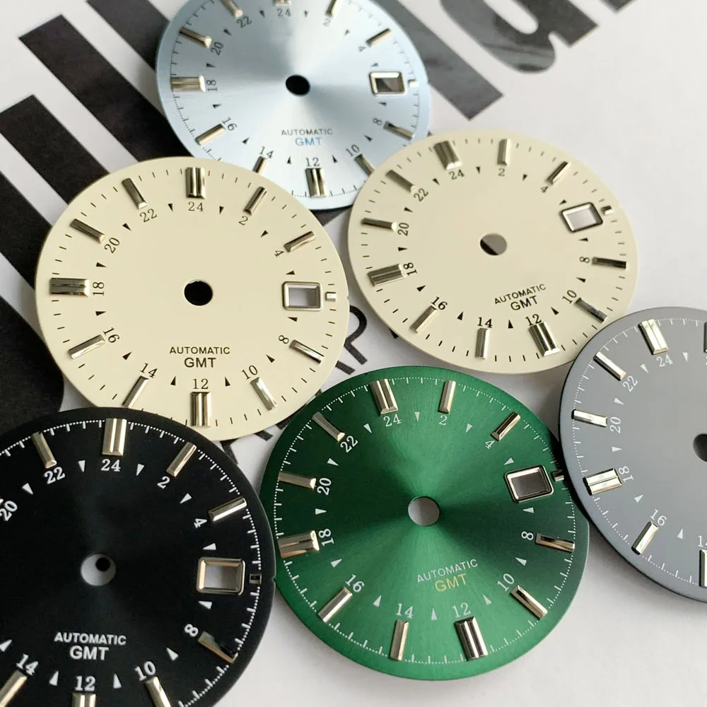 

31mm dial Grand suitable for NH34 movement modification GMT four needle NH34 dial clock tool Gs logo mobile accessories