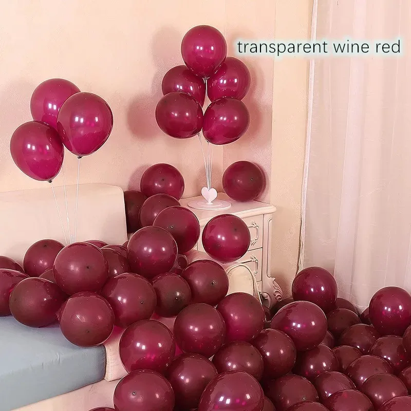 بالونات نبيذ هيليوم أحمر ، هواء ، بورجوندي ، زفاف ، أعياد ميلاد ، نبيذ ، مستلزمات زينة ، 10 بوصة ، 12 بوصة ، 20 بوصة
